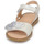 Sapatos Rapariga Sandálias Acebo's 5500SU-BLANCO Branco / Prata