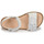 Sapatos Rapariga Sandálias Acebo's 5500SU-BLANCO Branco / Prata
