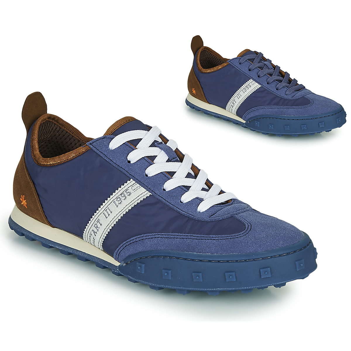 Sapatos Homem Sapatilhas Art CROSS SKY Azul / Castanho