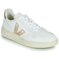 Sapatos Mulher Sapatilhas Veja Shiro V-10 Branco / Ouro