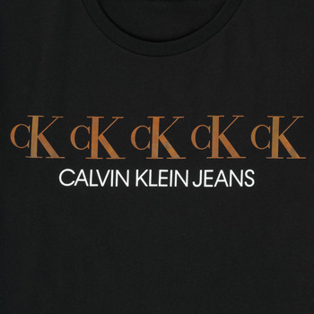 Calvin Klein Jeans CK REPEAT FOIL BOXY T-SHIRT Preto