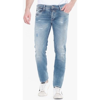 Textil Homem Calças de ganga La Prestic Ouiston Jeans slim elástica 700/11, comprimento 34 Azul