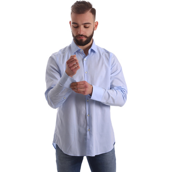 Textil Homem Camisas mangas comprida Gmf 962111/21 Azul