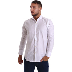 Textil Homem Camisas mangas comprida Gmf 971103/01 Branco