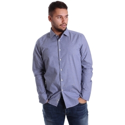 Textil Homem Camisas mangas comprida Gmf 972144/01 Azul