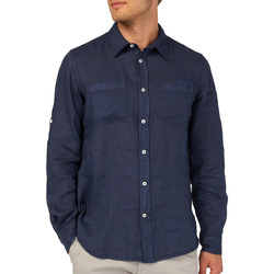 Textil Homem Camisas mangas comprida Gas 151150 Azul
