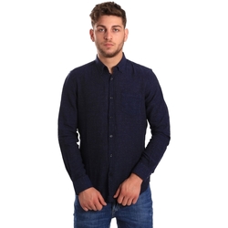 Textil Homem Camisas mangas comprida Gas 151200 Azul