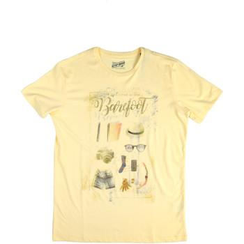 Textil Homem T-Shirt mangas curtas Key Up 2G84S 0001 Amarelo