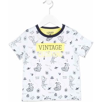 Textil Criança T-shirts e Pólos Losan 815-1004AC Branco