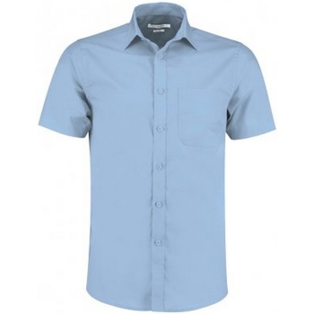 Textil Homem Camisas mangas curtas Kustom Kit KK141 Azul claro