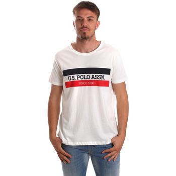 Textil Homem T-shirts e Pólos U.S Polo Assn. 51520 51655 Branco