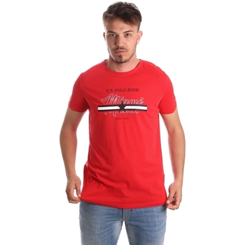 Textil Homem T-shirts e Pólos U.S Polo Assn. 51520 51655 Vermelho