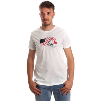 Textil Homem T-shirts e Pólos U.S Polo Assn. 51520 51655 Branco