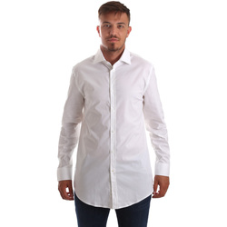 Textil Homem Camisas mangas comprida Byblos Blu 2MR0002 TE0054 Branco