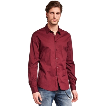 Textil Homem Camisas mangas comprida Gaudi 921BU45008 Vermelho
