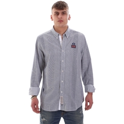 Textil Homem Camisas mangas comprida La Martina OMC021 PP472 Branco