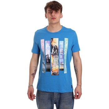 Textil Homem T-Shirt mangas curtas Gaudi 011BU64028 Azul