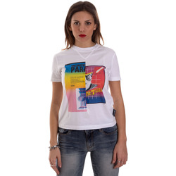 Textil Mulher T-Shirt mangas curtas Versace B2HVB7V630331003 Branco