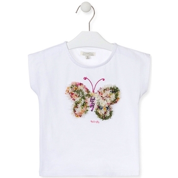 Textil Rapariga T-Shirt mangas curtas Losan 016-1790AL Branco
