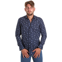 Textil Homem Camisas mangas comprida Betwoin D092 6635535 Azul
