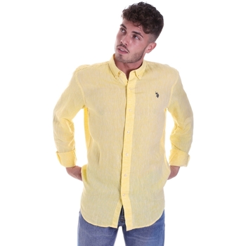 Textil Homem Camisas mangas comprida U.S Polo Assn. 58574 50816 Amarelo