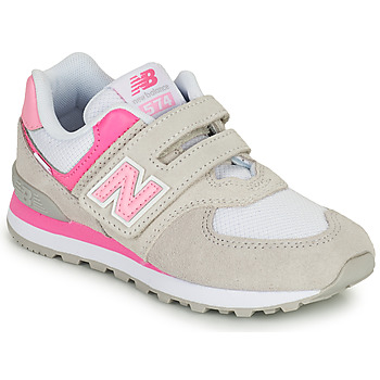 Sapatos Rapariga Sapatilhas New Balance 574 Cinza / Rosa