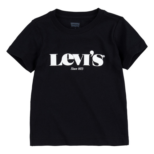 Textil Rapaz T-Shirt mangas curtas Levi's GRAPHIC TEE Preto