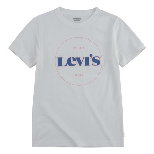 Textil Rapaz T-Shirt deze mangas curtas Levi's 9ED415-001 Branco