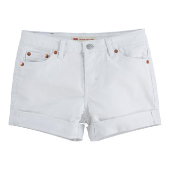 Textil Rapariga Shorts / Bermudas Levi's 4E4536-001 Branco