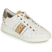 Sapatos Mulher Sapatilhas Geox D JAYSEN A Branco / Ouro