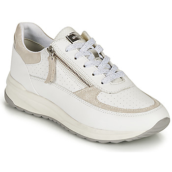 Sapatos Mulher Sapatilhas Geox D AIRELL A Branco / Bege