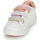 Sapatos Rapariga Sapatilhas Geox SILENEX GIRL Branco / Rosa / Bege