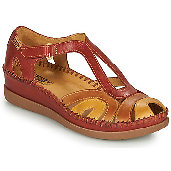 Sapatos Mulher Sandálias Pikolinos CADAQUES W8K Vermelho / Bege