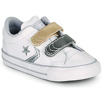 Sapatos Rapariga Sapatilhas Converse STAR PLAYER 2V METALLIC LEATHER OX Branco