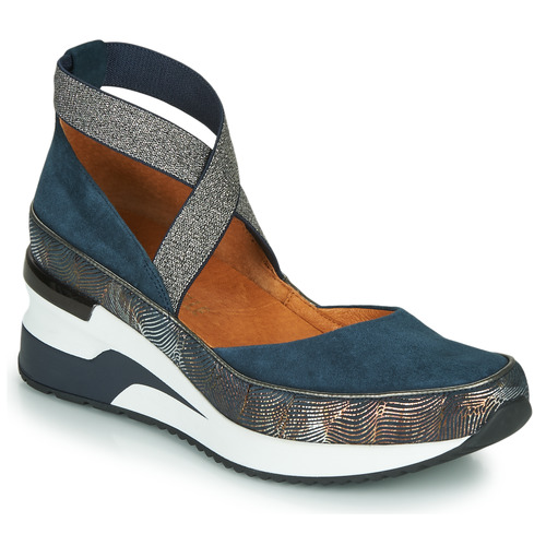 Sapatos Mulher Sapatilhas de cano-alto Mam'Zelle VOLOU Azul / Prata