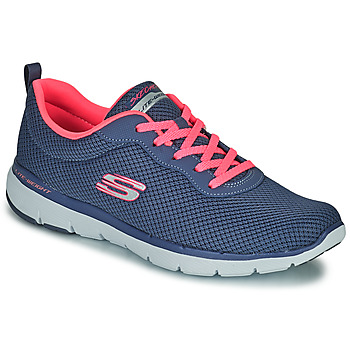 Sapatos Mulher Sapatilhas Skechers FLEX APPEAL 3.0 FIRST INSIGHT Azul / Rosa