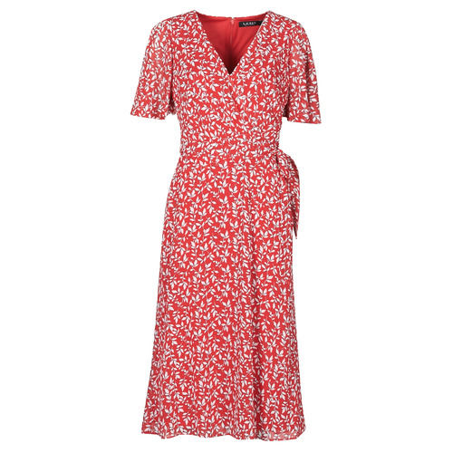 Textil Mulher Vestidos compridos Polo Ralph Lauren Slim Fit Polo ABEL Vermelho
