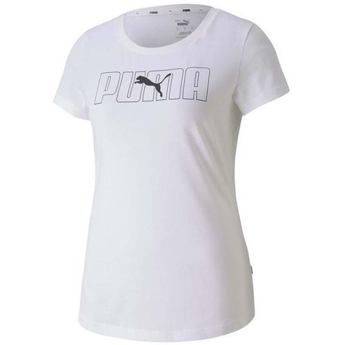 Textil Mulher T-Shirt mangas curtas Puma Rebel Graphic Tee Branco