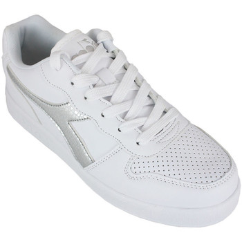 Sapatos Criança Sapatilhas Diadora 101.175781 01 C0516 White/Silver Prata