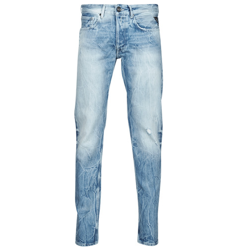 Textil Homem Calças Tie Jeans Replay WIKKBI Super / Azul