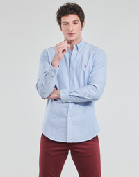 Textil Homem Camisas mangas comprida Polo Ralph Lauren LORENZ Azul