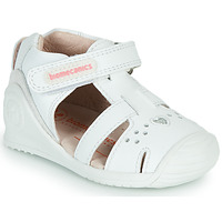 Sapatos Rapariga Sandálias Biomecanics 212104 Branco / Prata