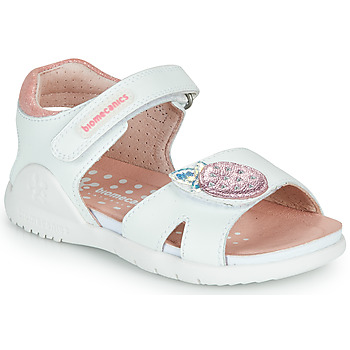 Sapatos Rapariga Sandálias Biomecanics 212163 Branco / Rosa