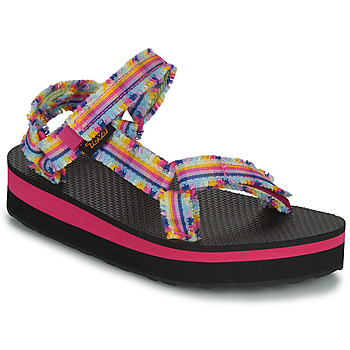 Sapatos Rapariga Sandálias Teva C MIDFORM FRAY Rosa / Multicolor