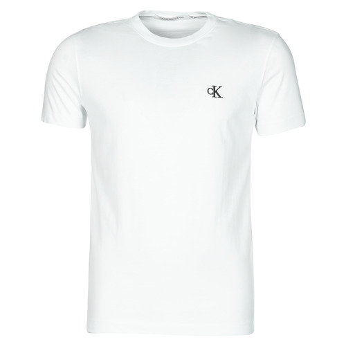 Textil Homem T-Shirt mangas curtas Calvin Klein JEANS Track YAF Branco
