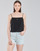 Textil Mulher Tops / Blusas Calvin Klein Jeans MONOGRAM CAMI TOP Preto