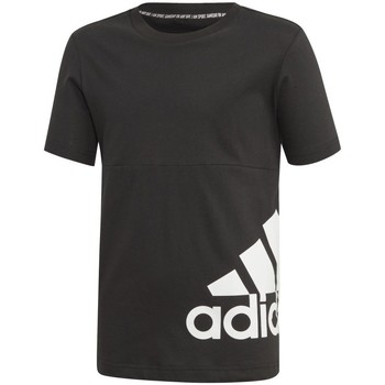 Textil Rapaz T-Shirt mangas curtas futebol adidas Originals Yb Mh Bos T2 Preto