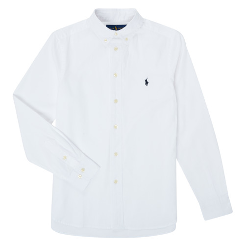 Textil Rapaz Camisas mangas comprida até 30 dias GONNA Branco