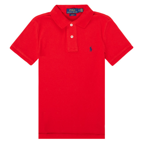 Textil Rapaz long-sleeve double-button Henley T-Shirt Grau Polo Ralph Lauren FRANCHI Vermelho