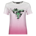 Guess  T-Shirt mangas curtas SS CN PALMS TEE  Rosa Disponível em tamanho para senhora. S,M,L,XL,XS.Mulher > Roupas > Camiseta
